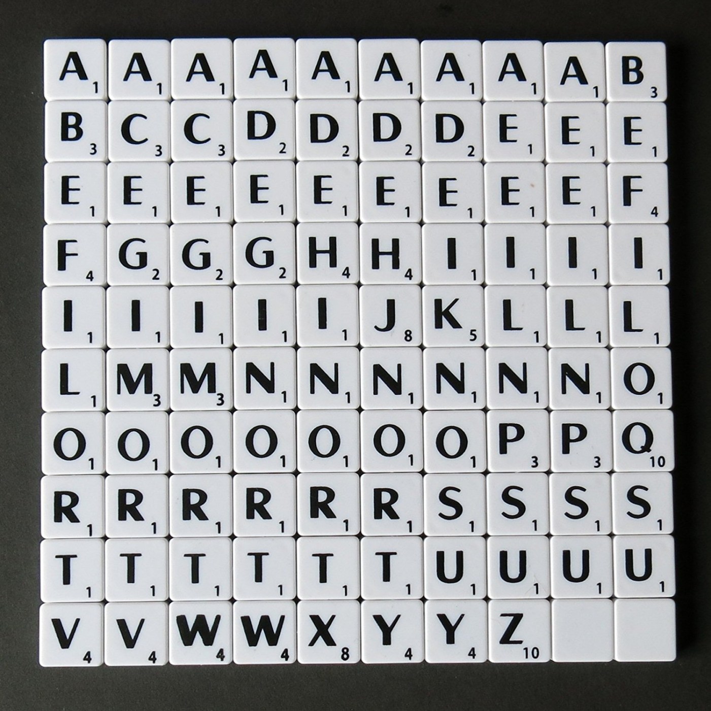 Plastic Scrabble 