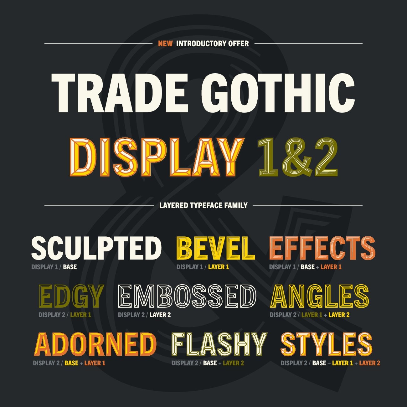 Trade Gothic Gets The Color Font Treatment Typography Weekly 69