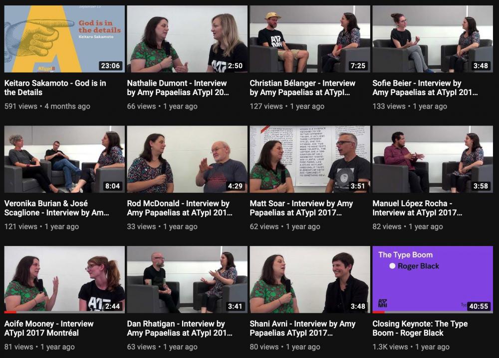 ATypI YouTube Channel Educational Video Channels Typography Guru