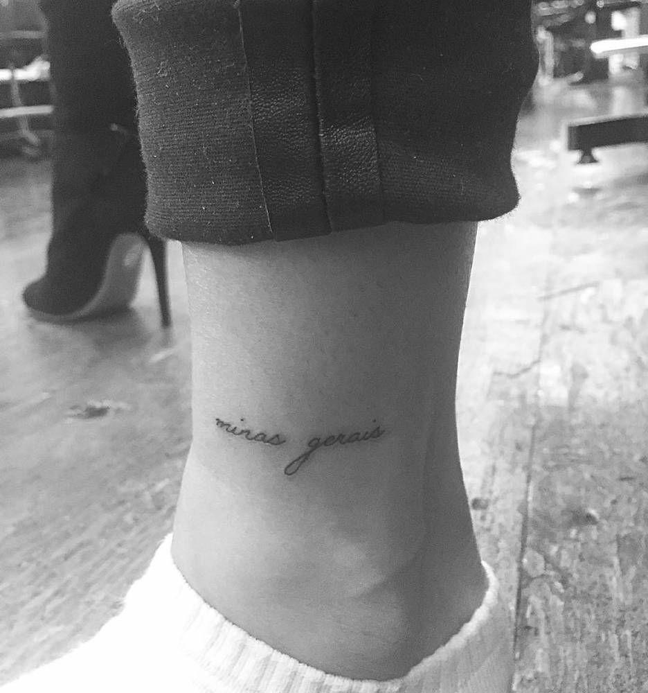 Looking for this font on Hailey Baldwin's tattoo - Font Identification - Typography.Guru
