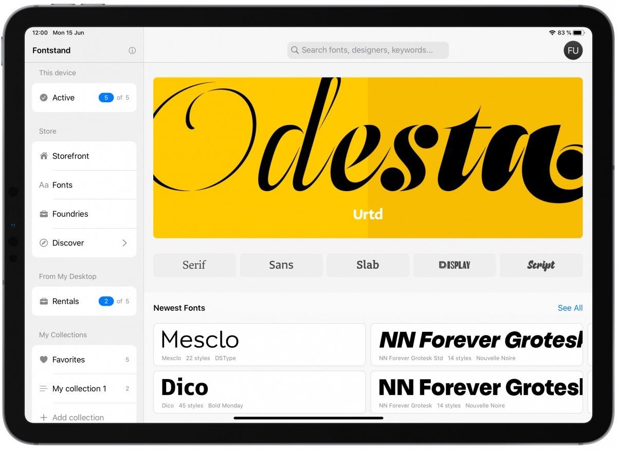 More information about "Fontstand launches font app for iPad"