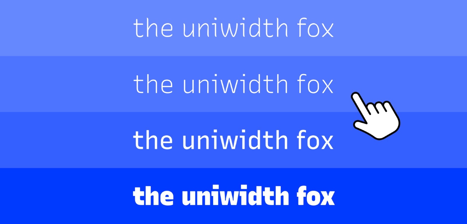 More information about "Uniwidth typefaces for interface design"