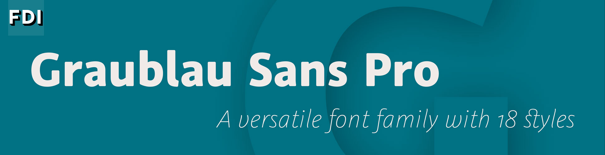 Graublau Sans Pro: A versatile font family with 18 styles