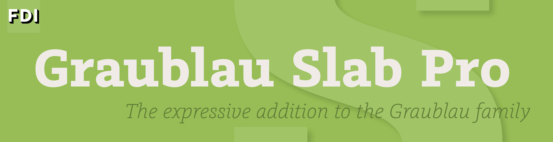 Graublau Slab Pro: The expressive addition to the Graublau Sans family.