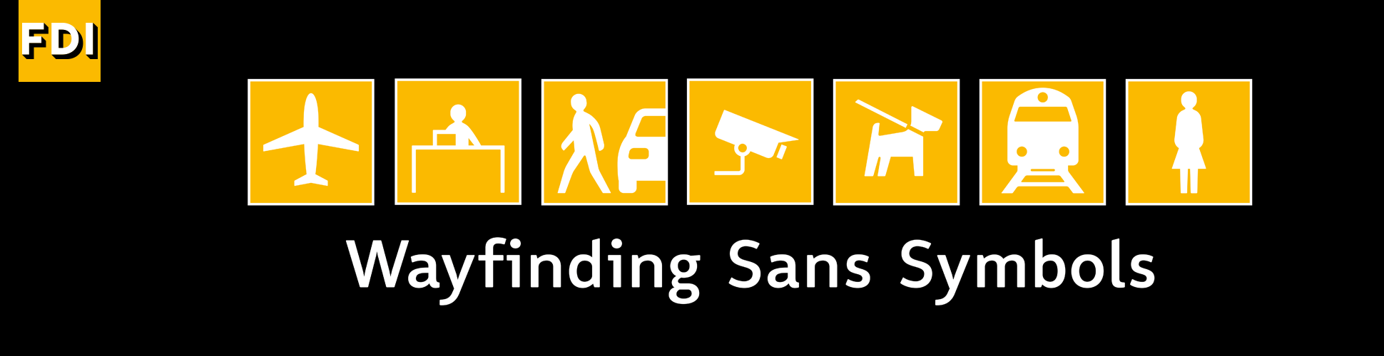 Wayfinding Sans Symbols: the pictogram font for signs