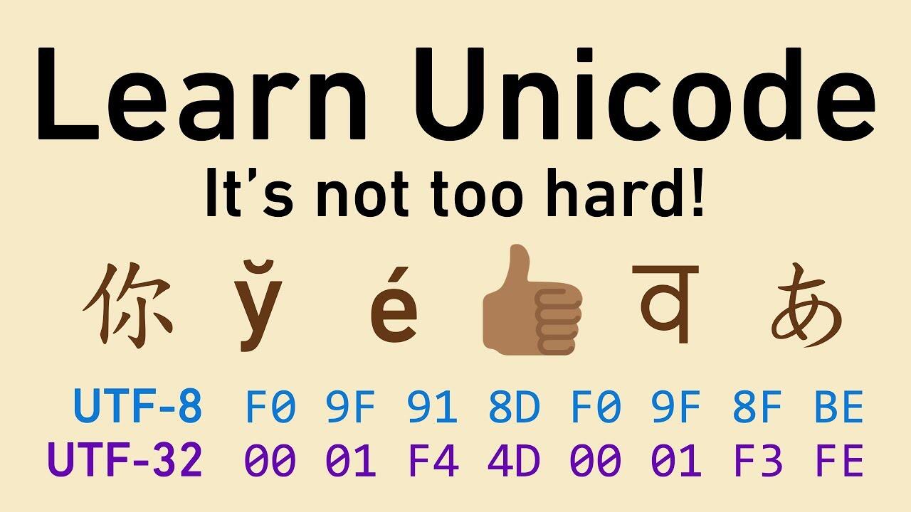 More information about "Unicode, in friendly terms: ASCII, UTF-8, code points, character encodings, and more"