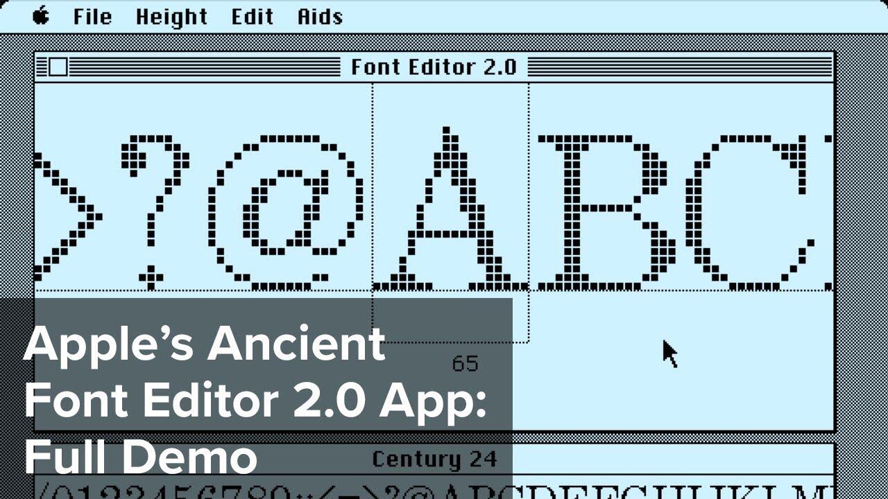 More information about "Apple’s Ancient Font Editor 2.0 App: Full Demo"
