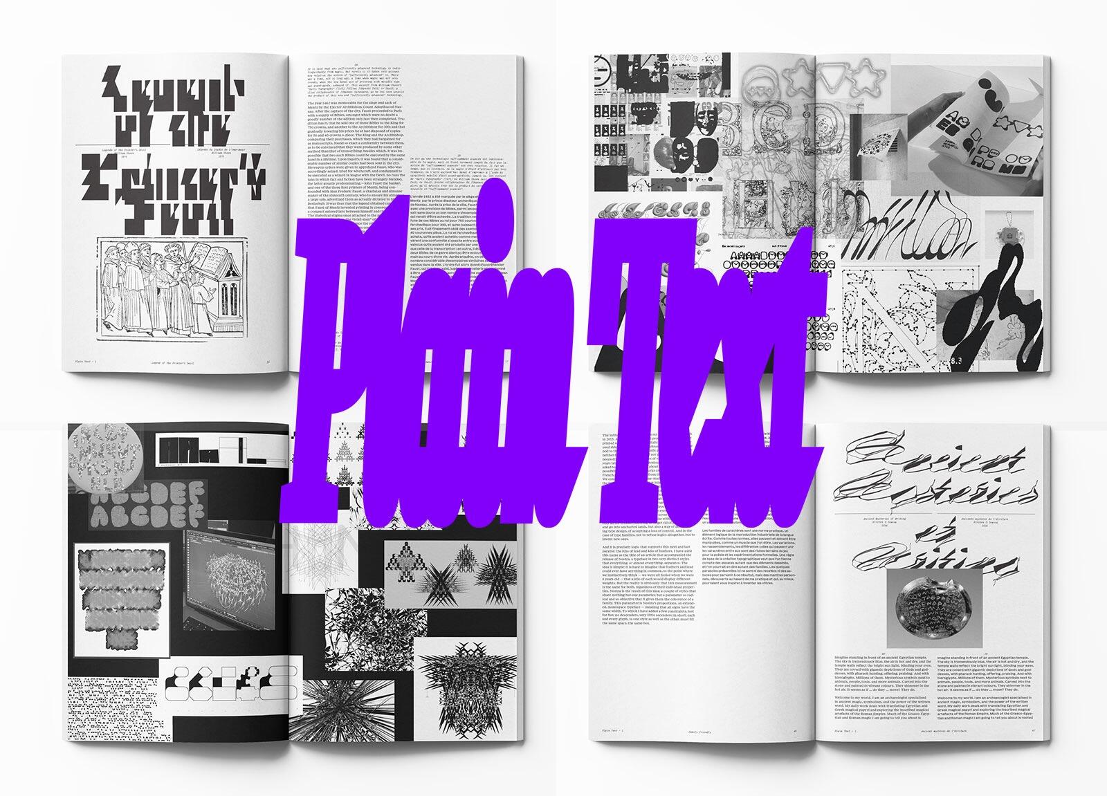 More information about "Plain Text: A new magazine project on experimental typography"