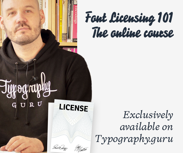 Learn all about font licensing in the Typography.guru Academy …