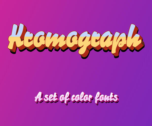 Kromograph: A set of color fonts by FDI Type