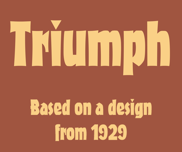 A display font based on a design from the 1920s …
