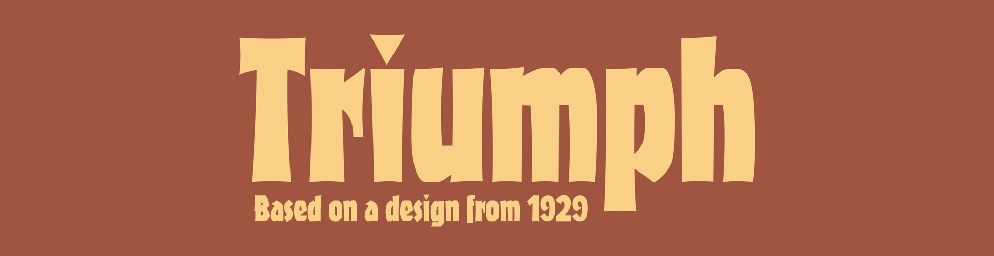 A display font based on a design from the 1920s …