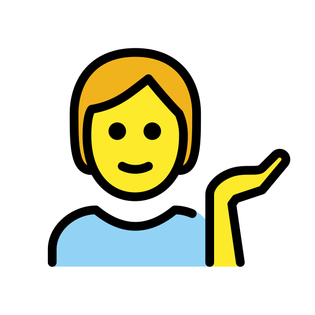 Information Desk Person Emoji Meanings Typography Guru