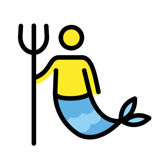 Merman Emoji Meanings Typography Guru